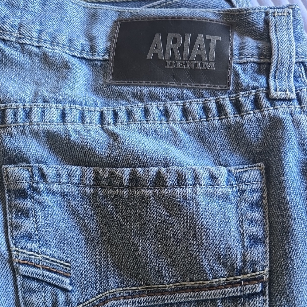 Ariat Light Blue Denim Jeans for Men